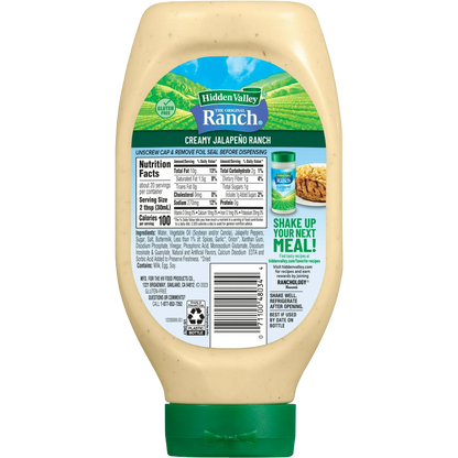 Hidden Valley Creamy Jalapeño Ranch Condiment & Dressing, 20 fl oz