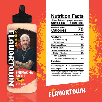 Guy Fieri's Flavortown Sriracha Aioli Sauce 12 oz