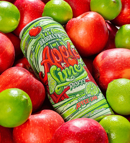 Arizona Apple Lime Ricky Sparkling Juice 22oz Big Can Unopened