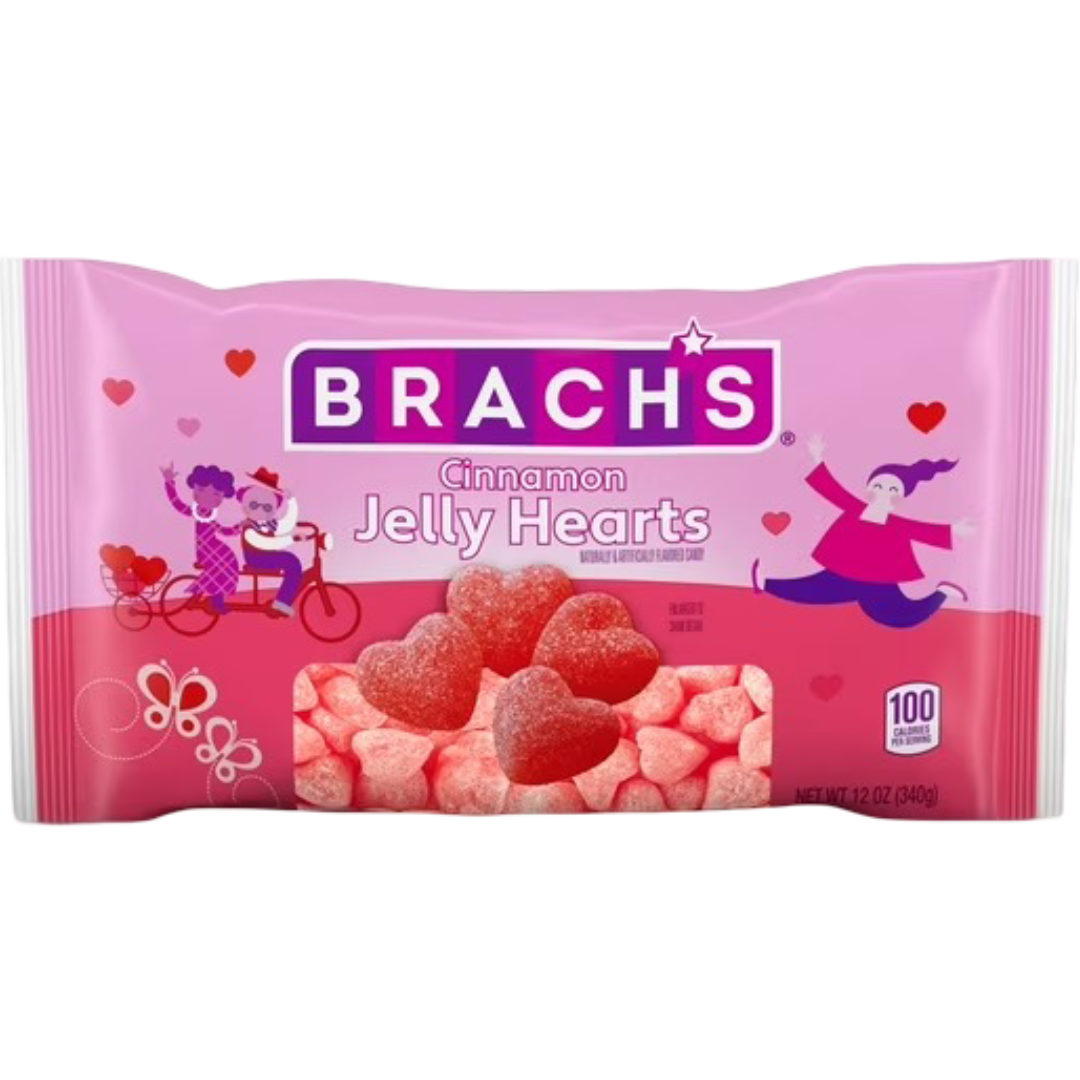 Brach's Valentine's Cinnamon Jelly Hearts, 12 oz