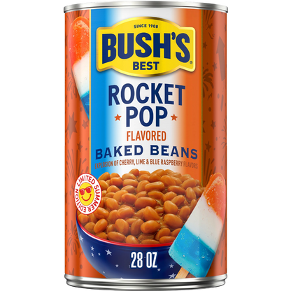 Bush's Baked Beans Rocket Pop Flavored, Limited Edition, 28 oz