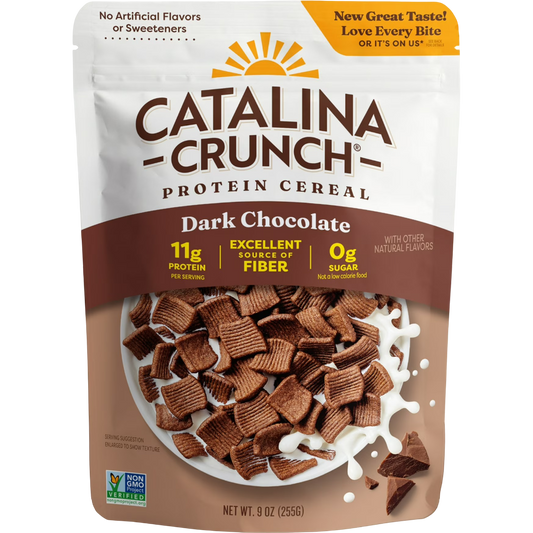 Catalina Crunch Dark Chocolate Protein Cereal, 9 oz
