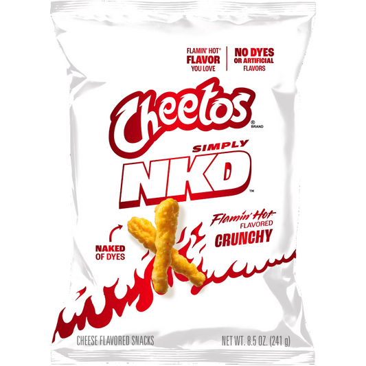 Cheetos Simply NKD Flamin' Hot Cheese Flavored Snacks, 8.5 oz