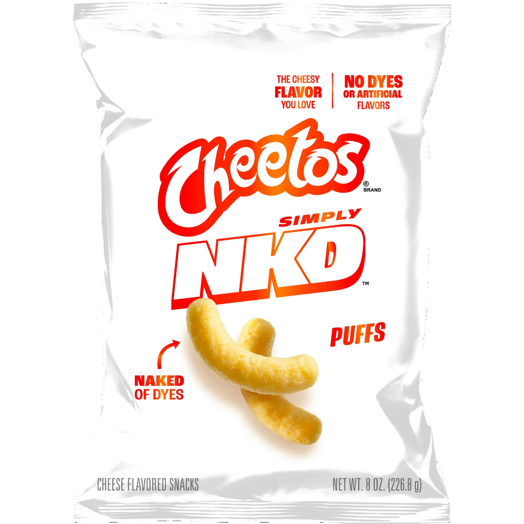 Cheetos Simply NKD Puffs Cheese Flavored Snacks, 8 oz