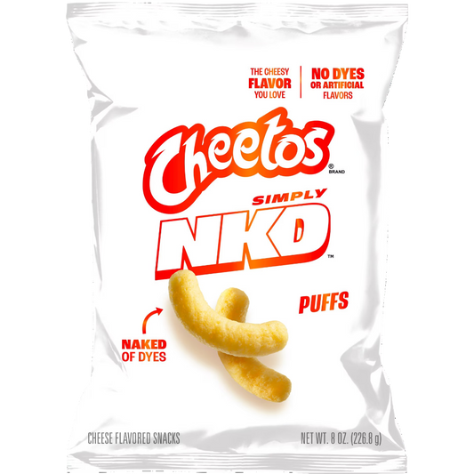 Cheetos Simply NKD Puffs Cheese Flavored Snacks, 8 oz