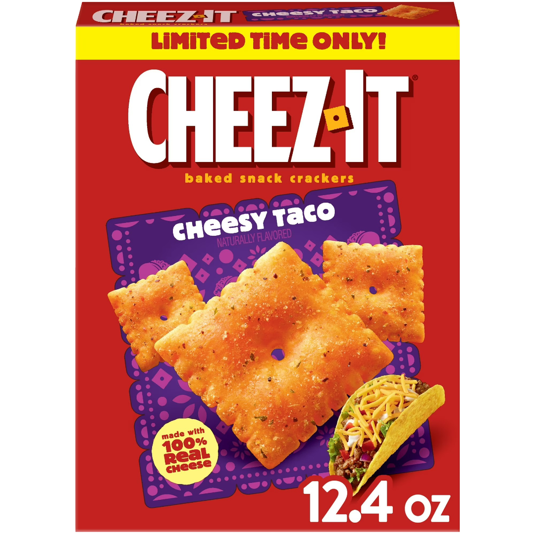 Cheez-It Cheesy Taco Baked Snack Crackers, 12.4 oz – Beef Sells