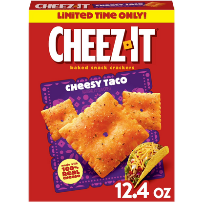 Cheez-It Cheesy Taco Baked Snack Crackers, 12.4 oz