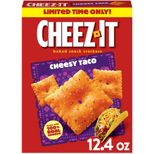 Cheez-It Cheesy Taco Baked Snack Crackers, 12.4 oz