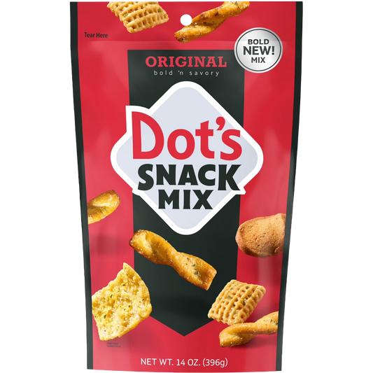 Dot's Snack Mix, Mini Pretzels, Corn Cereal, Cheese Pita Chips, Rye Chips, 14 oz