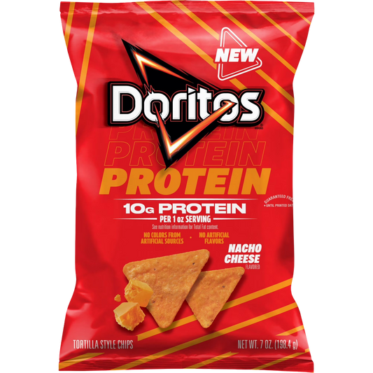 Doritos Protein Nacho Cheese Tortilla Chips, 7 oz