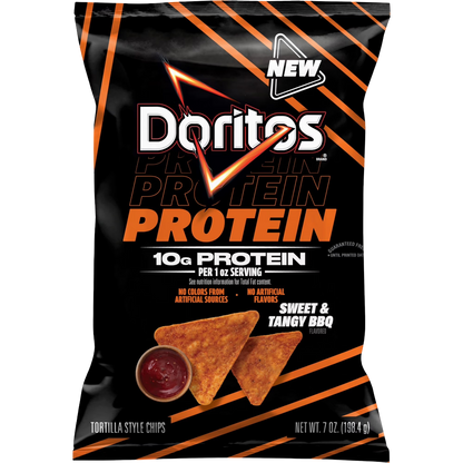 Doritos Protein Sweet & Tangy BBQ Tortilla Chips, 7 oz