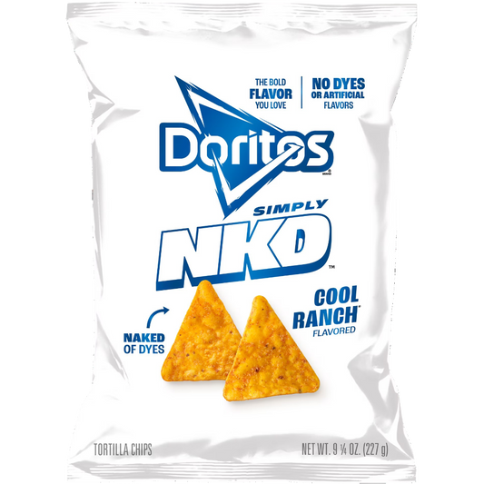 Doritos Simply NKD Cool Ranch Tortilla Chips Snacks, 9.25 oz