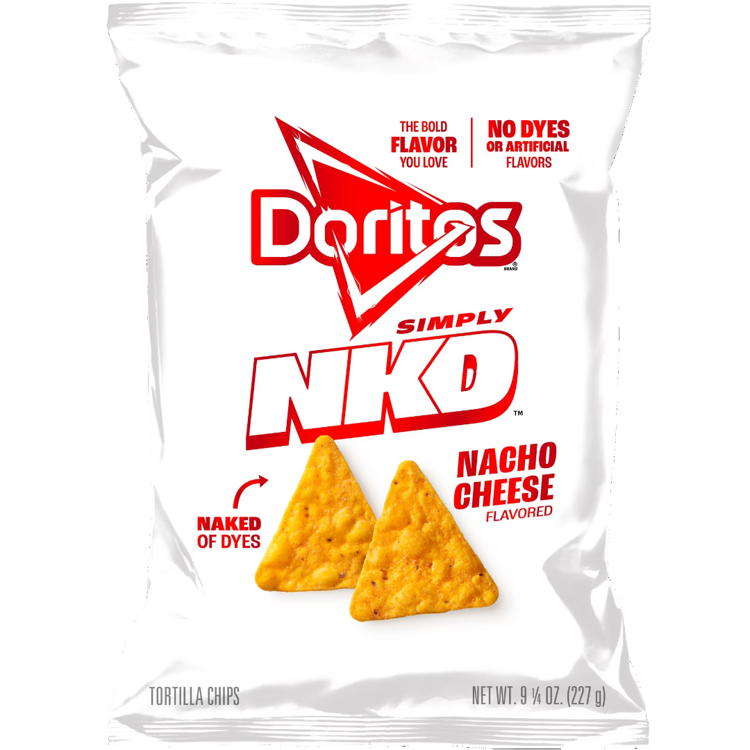 Doritos Simply NKD Nacho Cheese Tortilla Chips Snacks, 9.25 oz