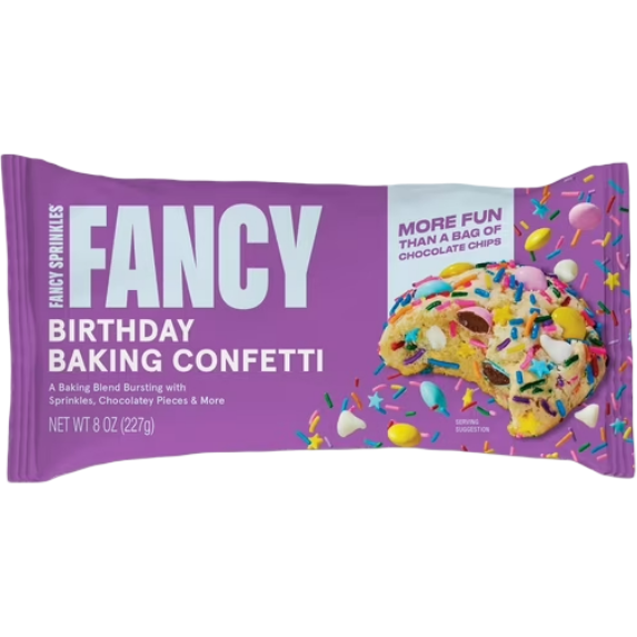 Fancy Sprinkles Birthday Baking Confetti with Sprinkles & Candy-Coated Chocolate 8oz