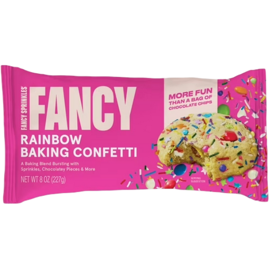 Fancy Sprinkles Rainbow Baking Confetti with Sprinkles & Candy-Coated Chocolate 8oz