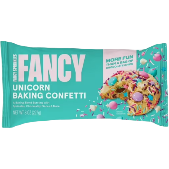 Fancy Sprinkles Unicorn Baking Confetti with Sprinkles & Candy-Coated Chocolate 8oz