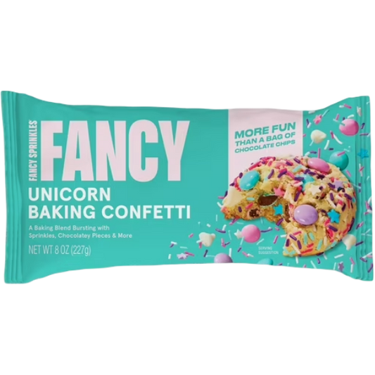 Fancy Sprinkles Unicorn Baking Confetti with Sprinkles & Candy-Coated Chocolate 8oz