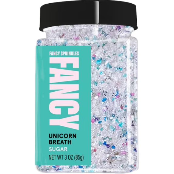Fancy Sprinkles Unicorn Breath Sugar, Dessert Sprinkles, 3 oz