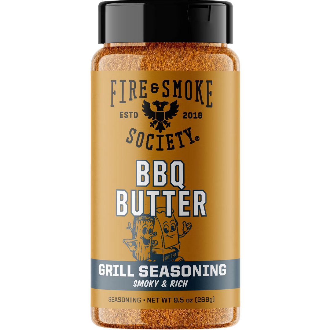 Fire & Smoke Society BBQ Butter Seasoning Blend for Grilling, 9.5 oz