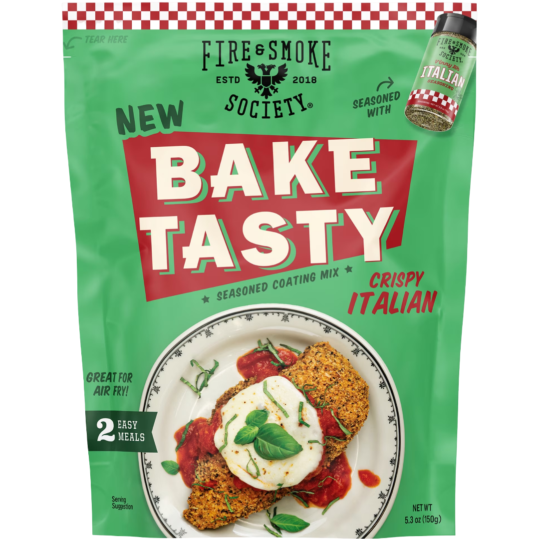 Fire & Smoke Society Bake Tasty Italian Seasoned Coating Mix, 5.3 oz
