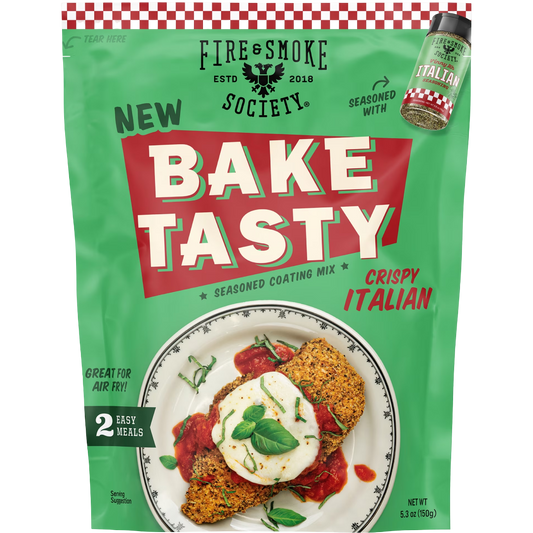 Fire & Smoke Society Bake Tasty Italian Seasoned Coating Mix, 5.3 oz