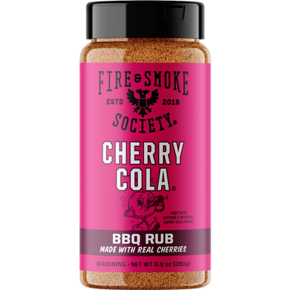 Fire & Smoke Society Cherry Cola BBQ Rub, Grill Seasoning, 9.9 oz