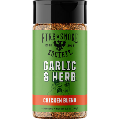 Fire & Smoke Society Garlic & Herb Chicken Blend Seasoning, 5.5 oz