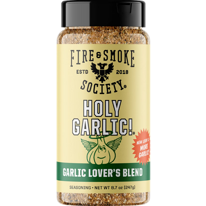 Fire & Smoke Society Holy Garlic All Purpose Seasoning, 8.7 oz