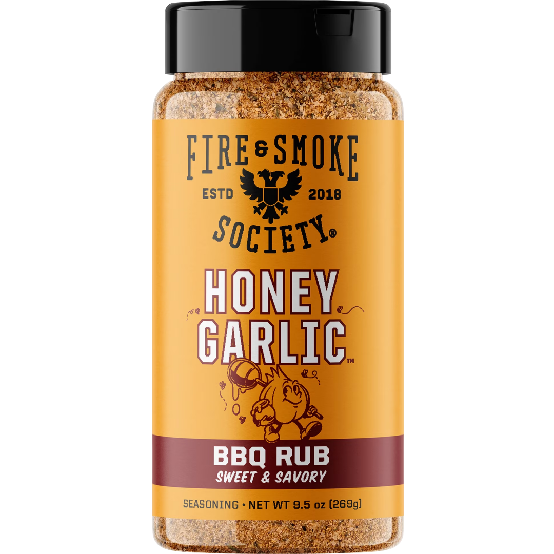 Fire & Smoke Society Honey Garlic BBQ Rub & Seasoning, 9.5 oz