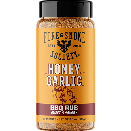 Fire & Smoke Society Honey Garlic BBQ Rub & Seasoning, 9.5 oz