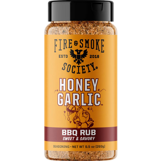 Fire & Smoke Society Honey Garlic BBQ Rub & Seasoning, 9.5 oz