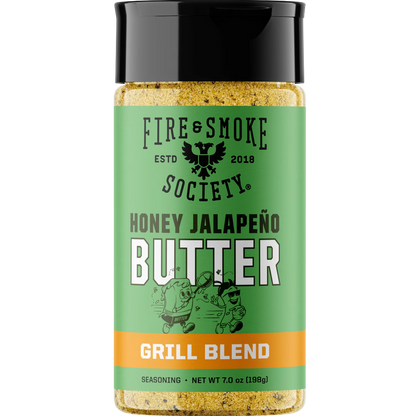 Fire & Smoke Society Honey Jalapeno Butter Seasoning, 7 oz