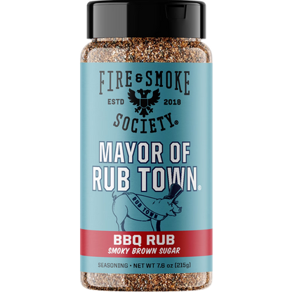 Fire & Smoke Society Mayor of Rubtown Barbecue Seasoning Rub, 7.6 oz