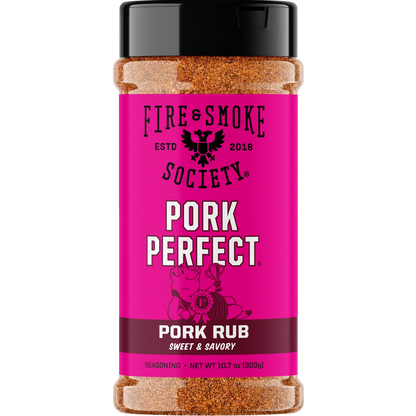 Fire & Smoke Society Pork Perfect Spice Blend Rub, BBQ Seasoning, 10.7 oz