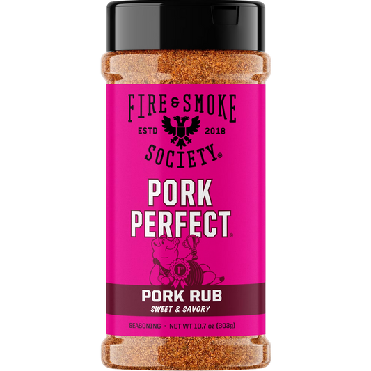 Fire & Smoke Society Pork Perfect Spice Blend Rub, BBQ Seasoning, 10.7 oz