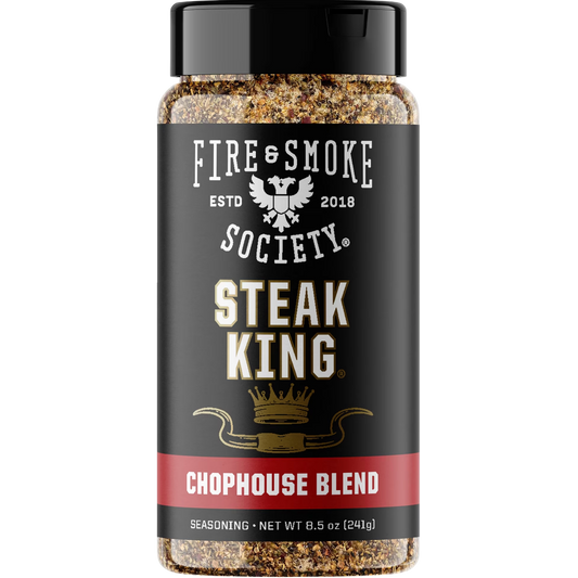 Fire & Smoke Society Steak King Steak Seasoning, BBQ Rub, 8.5 oz