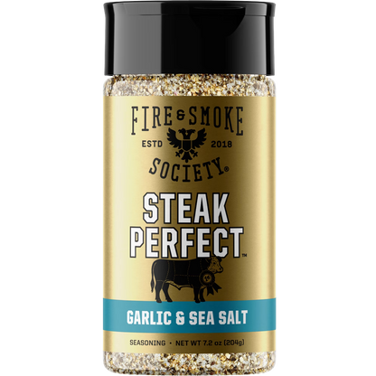 Fire & Smoke Society Steak Perfect Seasoning, BBQ Rub, 7.2 oz