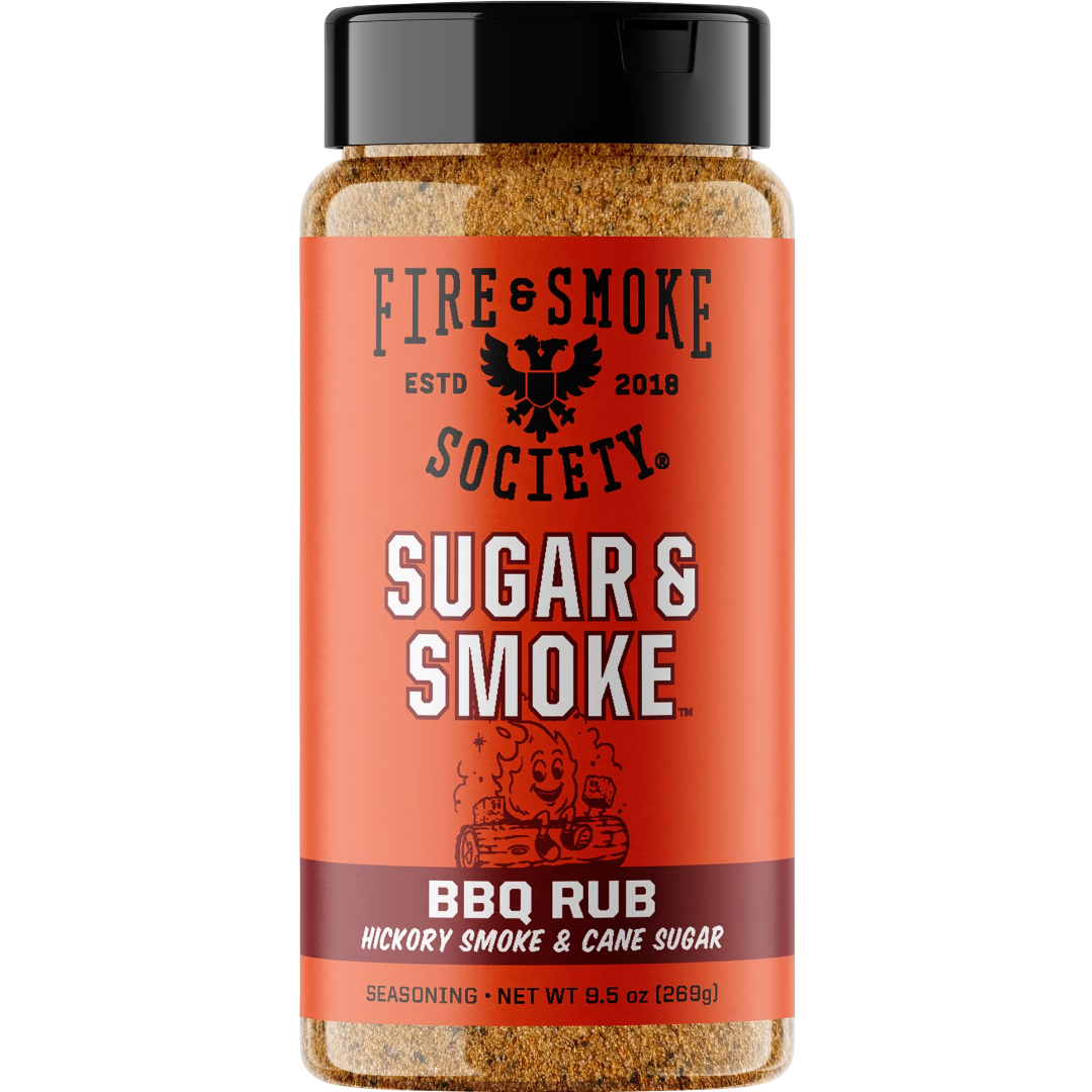 Fire & Smoke Society Sugar & Smoke BBQ Seasoning Blend for Grilling, 9.9 oz