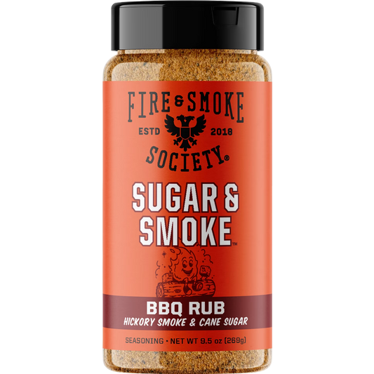 Fire & Smoke Society Sugar & Smoke BBQ Seasoning Blend for Grilling, 9.9 oz