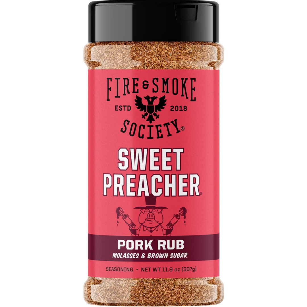 Fire & Smoke Society Sweet Preacher BBQ Seasoning Pork Rub, 11.9 oz