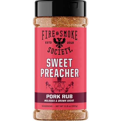Fire & Smoke Society Sweet Preacher BBQ Seasoning Pork Rub, 11.9 oz