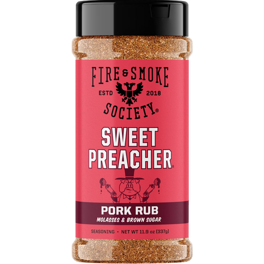 Fire & Smoke Society Sweet Preacher BBQ Seasoning Pork Rub, 11.9 oz
