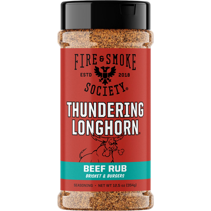 Fire & Smoke Society Thundering Longhorn Steak Seasoning Beef Rub, 12.5 oz