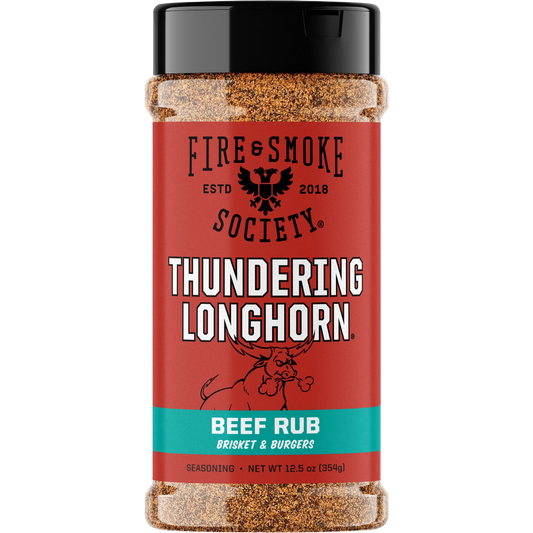 Fire & Smoke Society Thundering Longhorn Steak Seasoning Beef Rub, 12.5 oz