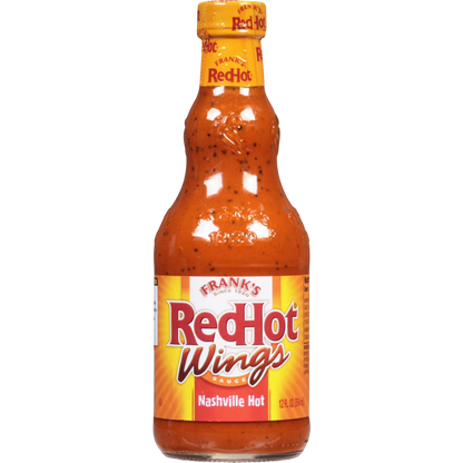 Frank's RedHot Nashville Hot Wings Sauce, 12 fl oz