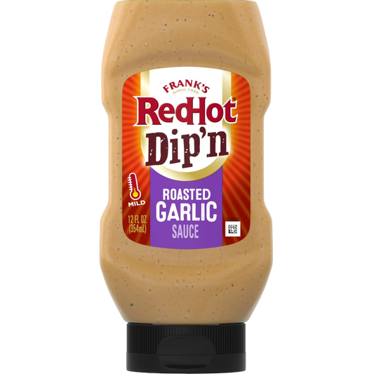 Frank's RedHot Roasted Garlic Dip'n Sauce, 12 fl oz