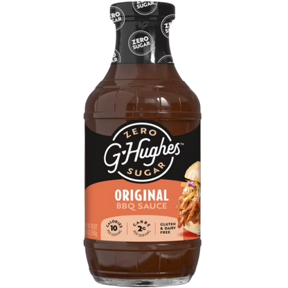 G Hughes Sugar Free Original BBQ Sauce, 18oz