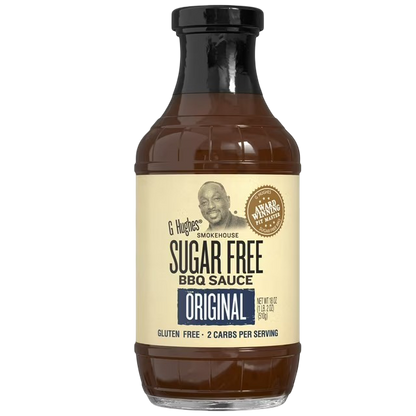 G Hughes Sugar Free Original BBQ Sauce, 18oz
