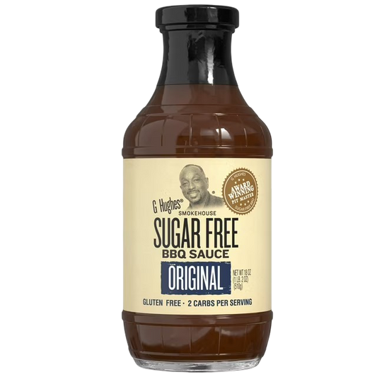 G Hughes Sugar Free Original BBQ Sauce, 18oz
