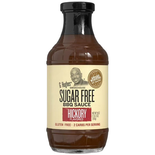 G Hughes Sugar Free Hickory Flavored BBQ Sauce, 18oz